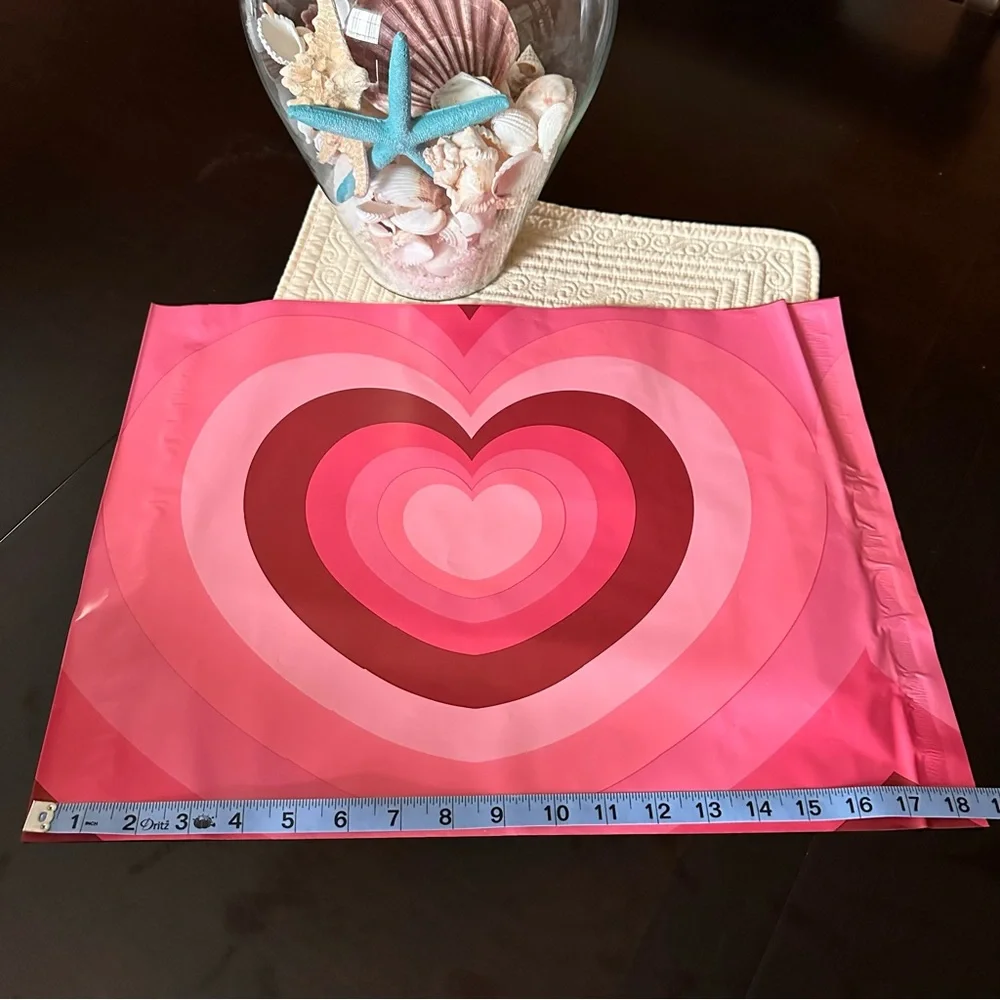 Buy Now 25 Hearts Polymailers Recyclable - Picture 4 of 6